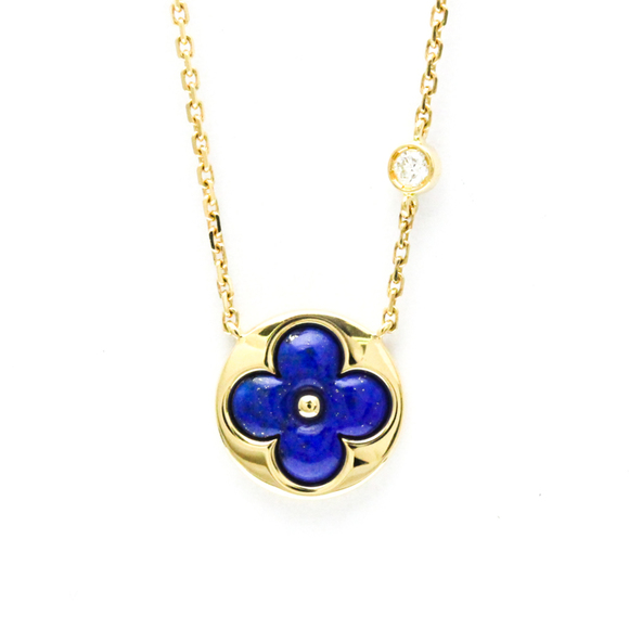 LOUIS VUITTON 18k Yellow Gold Diamond Necklace - Picture 1 of 12